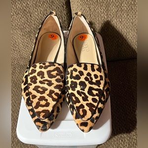 Franco Sarto Leopard Susie Loafer Size 9 1/2